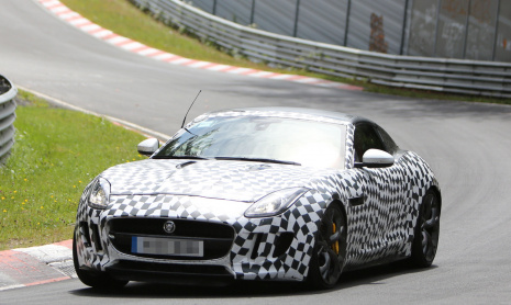 Шпионские снимки 2014 Jaguar F-Type R Coupe